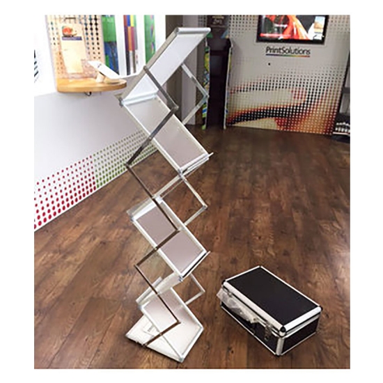 tiered leaflet stand