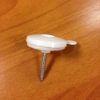 roof fixing button white