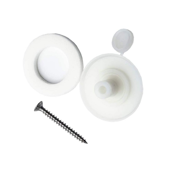fixing button white 10mm