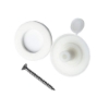 fixing buttons white 25mm