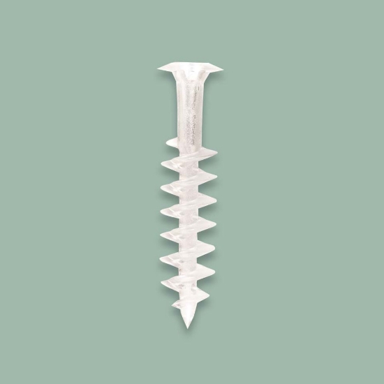 Plastic screw transparent 55mm (500/pack)