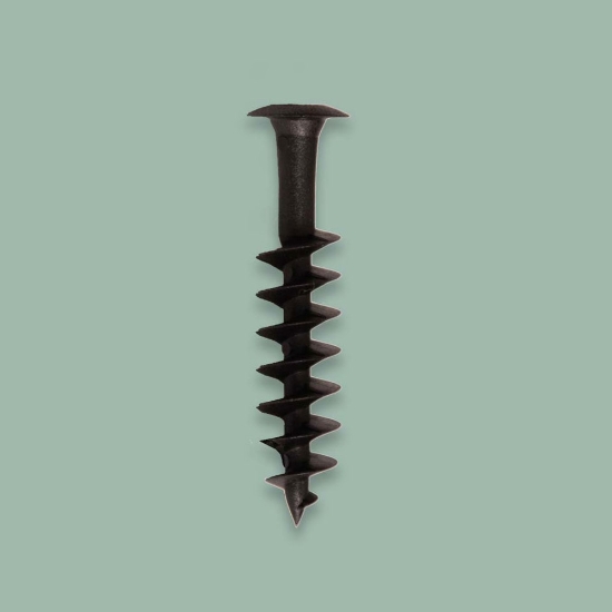 Plastic screw black 55mm (500/pack)