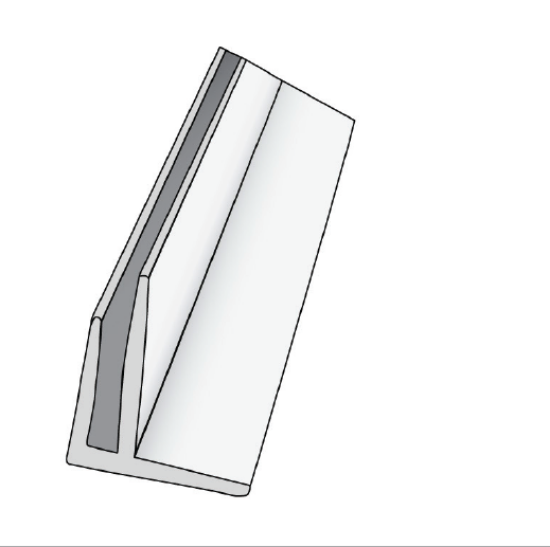 Picture of 3000mm Length of "F" Section Small External Corner