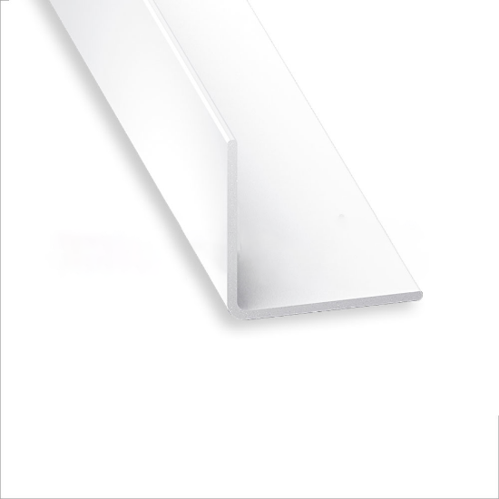 90deg pvc angle strip white 50mm x 2440mm