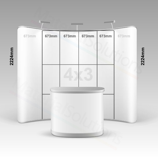 Picture of bsmart Pop Up Stand 4x3 Curved