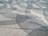 Skellett Leaves Effect Wallpaper from Avery Organoid Natural Surfaces - Natural Sand Color Skellet Leaves Wall Zoomed In