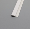 Picture of J Section Two Part Edge Trim Base White 3050mm