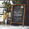 Picture of Wooden A-Frame Chalkboard - A1