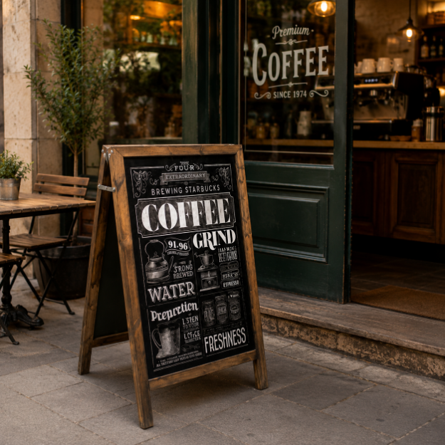 Picture of Wooden Chalkboard 
