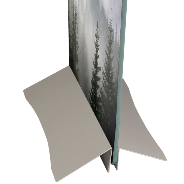 Picture of Wedge 800mm - Poster Stand 2 Part Metal BaseGrey powder coated steel base