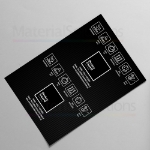 Picture of Black Corriboard Sheet   1.6mm 1220 x 2440mm