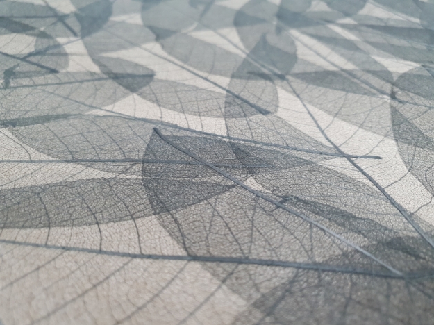 Picture of Avery Dennison® Organoid Natural Surfaces - Skellett Leaves - Dark Translucent - Removable 1.36 x 1m - Organoid Wallpaper